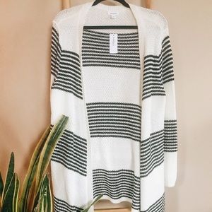 Black and white cardigan